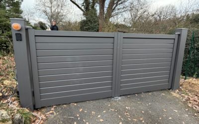 Installation d&rsquo;un portail en aluminium
